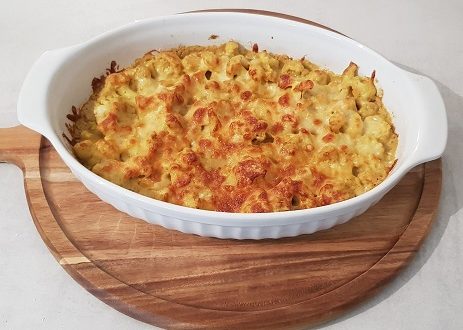 Easy Cauliflower Cheese Bake with an Indian Twist