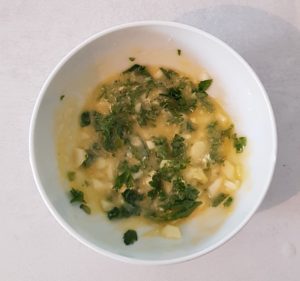 Garlic butter with parsley and coriander