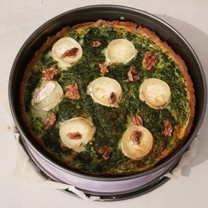 Keto Spinazie Quiche met Geitenkaas