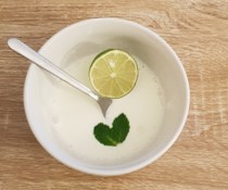 Garlic-lime yogurt dressing