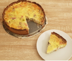 Keto Quiche with Leek, Mushrooms & Gruyere