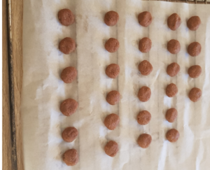 Place the gingernuts on an oven rack