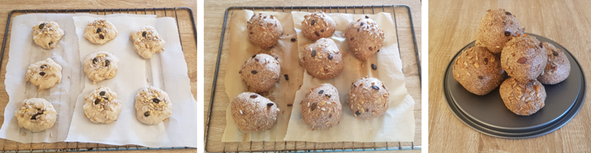 Bak de keto broodjes in de oven