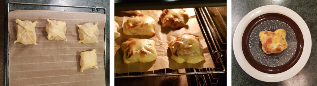 Bake the Chicken Pockets in the oven