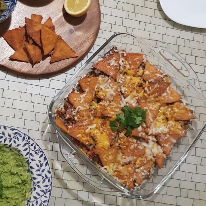 Keto Nachos met gehakt uit de oven