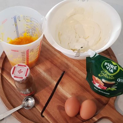 Ingredienten Keto Pompoen Cheesecake vulling