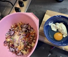 wet and dry ingredients keto meatloaf